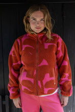 Load image into Gallery viewer, Danelabrador Fleece Jacket, Chilli/Cherry