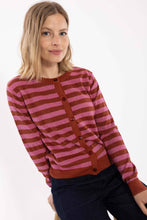 Load image into Gallery viewer, Danesaga Glitter Cardigan - Chili/Cherry