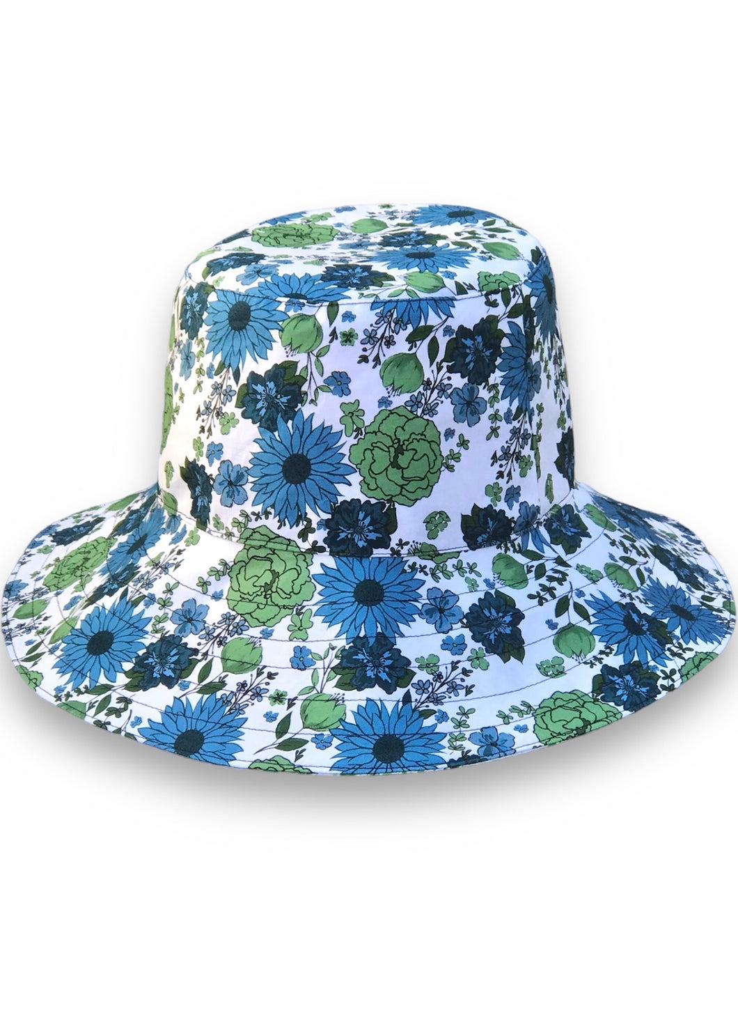 Summer Hat - Green Floral
