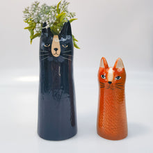 Load image into Gallery viewer, Cat Vase - Black