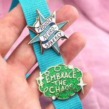 Load image into Gallery viewer, Enamel Badge - Neuro-Sparkly