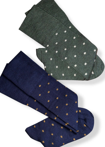 Dotty, Long Merino Socks