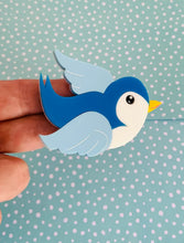 Load image into Gallery viewer, Bluebird Brooch