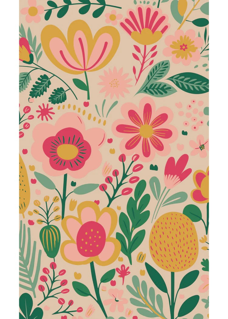 Pop Posie - Floral Print Scarf