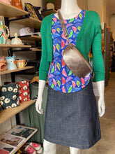 Load image into Gallery viewer, Boxy tee - Budgies/Blue