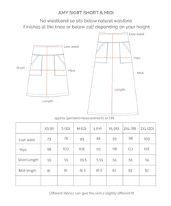 Amy Cord Skirt - Blk