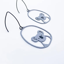 Load image into Gallery viewer, Midi Grey Koala Dangles
