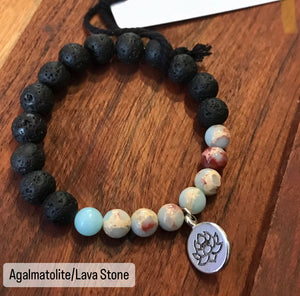 Gem Stone, Beaded Bracelet