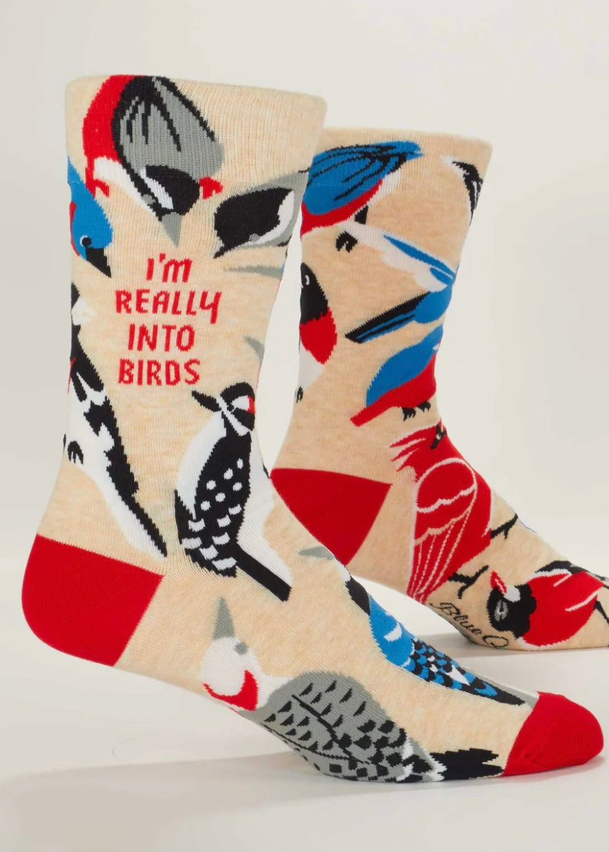 Men’s Crew Socks - Really into Birds