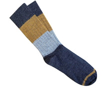 Load image into Gallery viewer, Chunky Rib, Stripe Merino Socks
