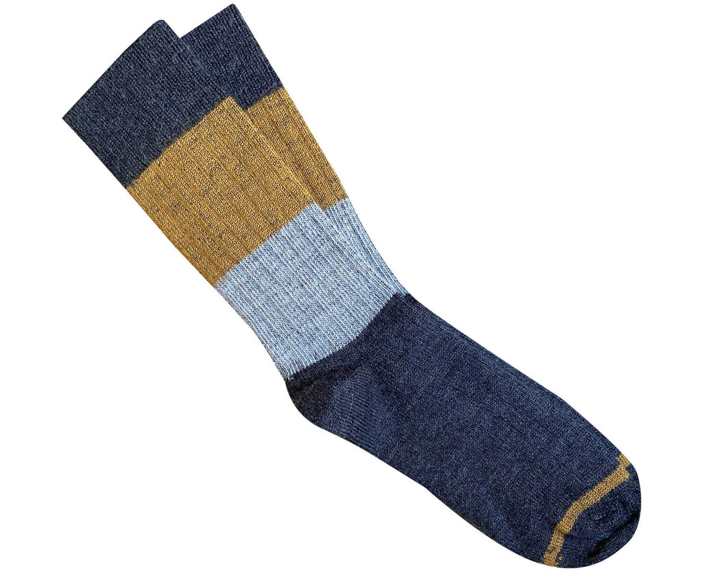 Chunky Rib, Stripe Merino Socks