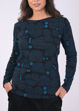 Load image into Gallery viewer, Boatneck tee - Bauhaus Teal