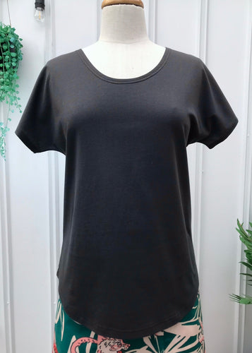 Boxy Tee - Coal