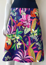 Load image into Gallery viewer, Flare Skirt - Tropics/Purple