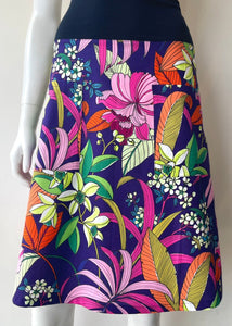 Flare Skirt - Tropics/Purple