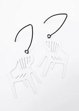 Load image into Gallery viewer, Garden Chair Earrings - White