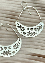 Load image into Gallery viewer, Forest Moon Earrings, Silver