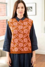 Load image into Gallery viewer, Valerie Cotton Vest - Floral grid