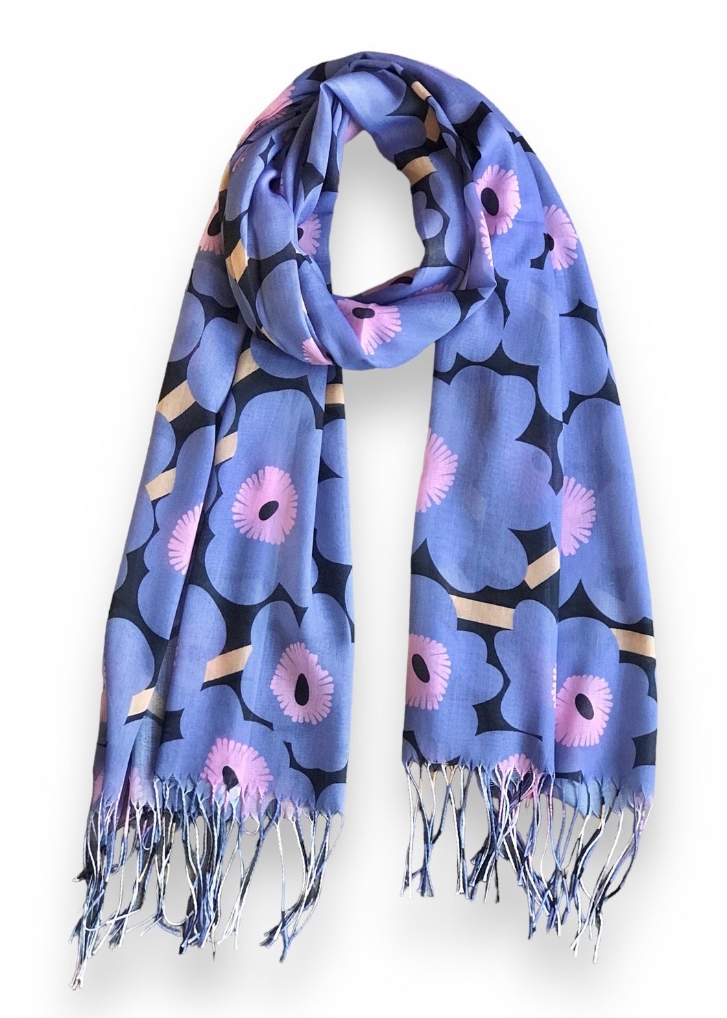 Summer Scarf - Poppy/Lavender