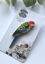Load image into Gallery viewer, Eastern Rosella Brooch
