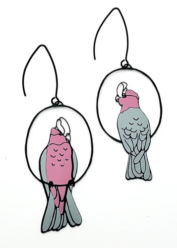 Pink Galah Dangles