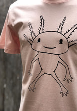 Load image into Gallery viewer, Axolotl, Mens Screen Print Tee - Lt Peach