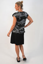 Load image into Gallery viewer, Bobby Top - Birdy, Blk/Grey