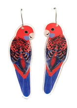 Load image into Gallery viewer, Crimson Rosella Earrings