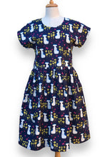 Load image into Gallery viewer, Poppy Dress, Blue Cats