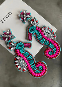 Seahorse Beaded Earrings