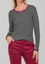 Load image into Gallery viewer, Bellissimo L/S Top - Navy Stripe