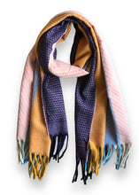 Load image into Gallery viewer, Winter Scarf - Woven Square/Pastel