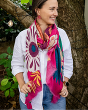 Load image into Gallery viewer, Bella Botanical Scarf - Pink