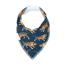 Load image into Gallery viewer, Navy Tiger Dribble Bib