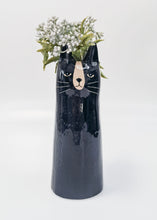 Load image into Gallery viewer, Cat Vase - Black