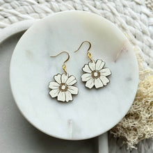 Load image into Gallery viewer, Prairie Bloom Earrings, Eggshell