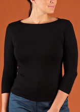 Load image into Gallery viewer, Boat Neck Top - Black