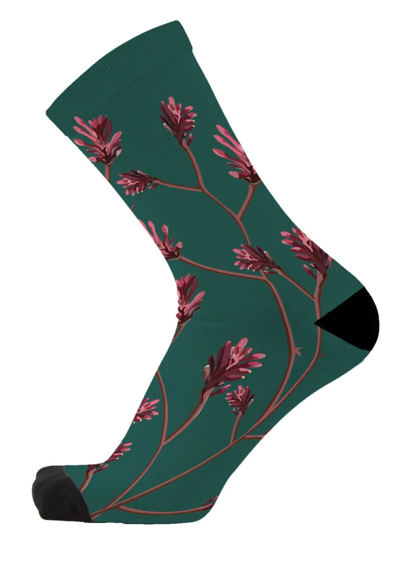 Red Fox Sox - size L - Kangaroo Paw