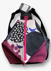 Origami Backpack - Mauve Birds