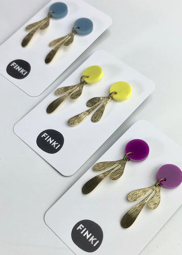 Little Brass Petal Drops