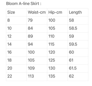 Bloom, A-line skirt - Hunter