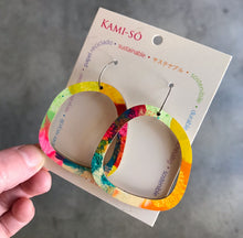 Load image into Gallery viewer, Big Circle, Hand Painted Hoops