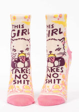 Load image into Gallery viewer, Ankle socks - Girl Takes No Shit