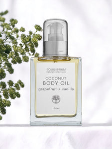 Body oil by equilibrium.