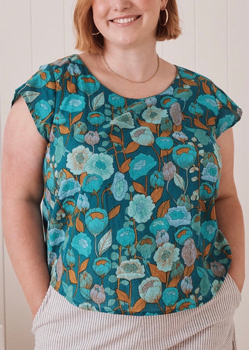 Remi Top - Poppy Teal -18