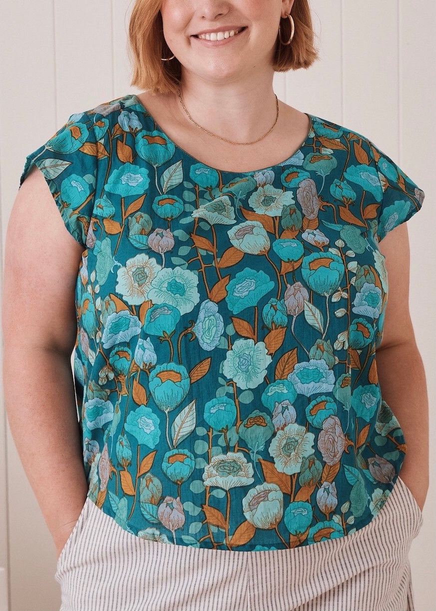 Remi Top - Poppy Teal