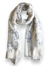 Load image into Gallery viewer, Summer Scarf - Cream Cats