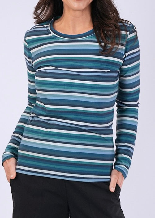 L/S Stripe Tee - Blue