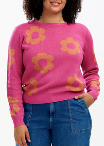 Rowena Jumper - Pink Flowers