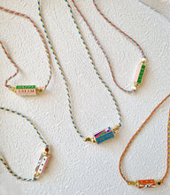 Load image into Gallery viewer, Happy/Dream, Cord Necklace